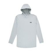 Aftco Air-O Mesh Hooded Fishing Shirt, UPF 50 Sun Protection, Quick Dry, DWR Stain Resistant, Thumb Loops, Lightweight Breathable Fabric, X-Large, Hint of Mint Heather, 81318237