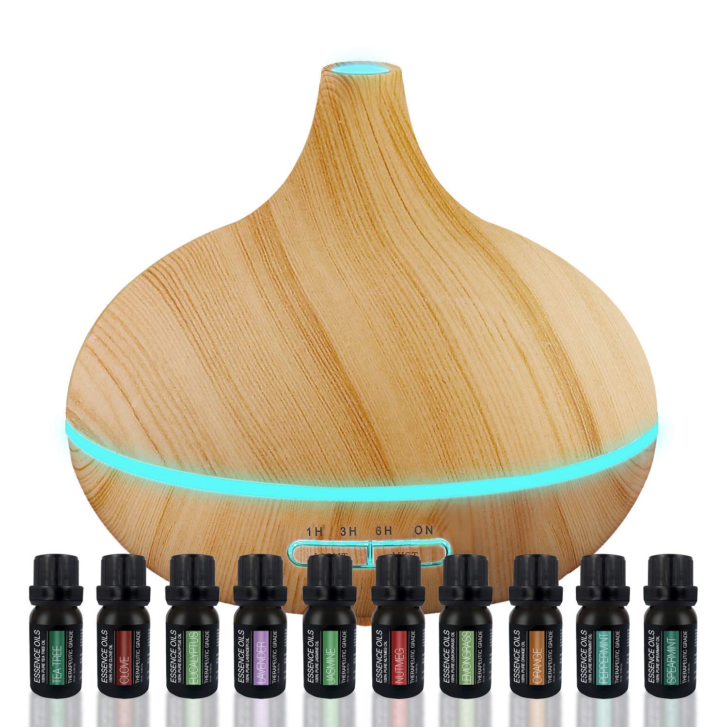 Pure Daily Care Ultimate Aromatherapy Diffuser & Essential Oil Set - U ...