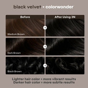 Madison Reed ColorWonder Demi-Permanent Hair Color Kit, 3N Black Velvet - Easy-to-Use