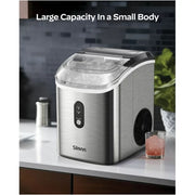 Philergo Nugget Ice Maker Countertop, Stainless Steel