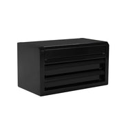 Hyper Tough Mini 10-Inch 2-Drawer Steel Tool Box, Black, Compact Portable Storage Organizer, 91-602-0151