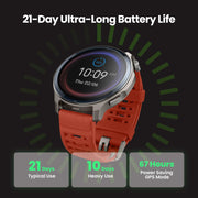 Amazfit Balance 2 Smartwatch, 47mm AMOLED Sapphire Glass Display, Dual-Band GPS, 21-Day Battery, 170+ Sport Modes Including HYROX and Golf, Heart Rate and Sleep Tracker, Black Silicone Band, A2430