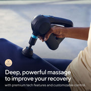 Theragun Elite Handheld Deep Tissue Massage Gun, 16mm Percussive Therapy, Bluetooth Enabled, Black, 5th Generation