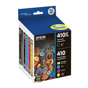 Epson T410XL-BCS Claria Cartridge Ink, 5 Pack, Black
