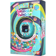 Bandai Tamagotchi Paradise Jade Forest Electronic Pet with Interactive Zoom Dial, LCD Display, Multilingual Support, Cyan Pink, 3 in