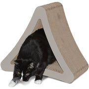 PetFusion 3-Sided Vertical Cat Scratcher Pad Lounge, Multiple Angles, 6 Usable Surfaces, Slate Grey