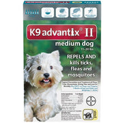 Bayer 5461618 K9 Advantix II, Medium Dogs, 11 to 20-Pound, 6-Month 98-100%