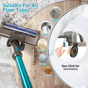 KANFUAQ P2 Cordless Vacuum Cleaner 38000PA/400W Stick Vacuum 50min 2200mAh for Home Pet Hair Car Carpet Hardwood Floor