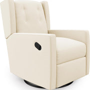 Baby Relax Shirley Swivel Glider Recliner Chair - White