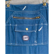 Berne Vintage Unlined Washed Denim Bib Overalls - Light Denim - 44x32