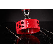 Milwaukee Diamond Max 4-1/2 in. Hole Saw, Diamond-Coated Steel, Threaded Shank, Red, 49-56-5691