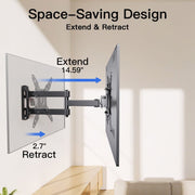 MountFTV K939 Full Motion TV Wall Mount 360 Rotation Bracket