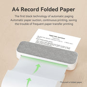 Jeree A4 Thermal Printer Paper, 4 Rolls, 8.3 in Wide x 23 in Length, BPA-Free, Waterproof, Jam-Free Design, Compatible with PeriPage A40 M08F MT810