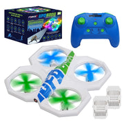 Force1 UFO 6000 Mini RC Stunt Aerial Drone with Camera, Multicolor LED Lights, Durable Propeller Guards, Dual Rechargeable Batteries, Blue