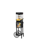 Nostalgia KPM220CTBK 2.5-Ounce Professional Popcorn and Concession Cart With 5-Quart Bowl, 45 Inches Tall, Makes 10 Cups - Black