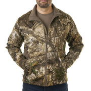 Realtree APX Men's Chill Cutter Softshell Hunting Jacket, Windproof, Integrated XL