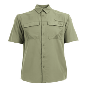 Realtree Mens Short Sleeve Guide Shirt, Oil Green Camouflage, Lightweight Polyester, Quick-Dry, UPF 50+ Protection, XL