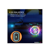 Swagtron Z88 Electric Skateboard 7 mph And 3-Mile Range LED Wheels With Bluetooth Speaker, Black