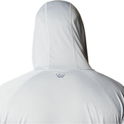 Columbia PFG Terminal Tackle Long-Sleeve Hoodie for Men Cool Grey/Vivid Blue Logo 4XL