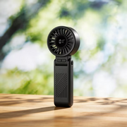 Mainstays MFU0625E-A Rechargeable Handheld Portable Fan, 7 Speeds, Black