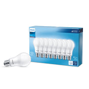 Philips LED 100-Watt Equivalent A19 Frosted Daylight Light Bulb, Non-Dimmable, E26 Medium Base, 8-Pack, 1500 Lumens, 5000K, 14W, 589069