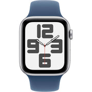 Apple Watch SE 2 44mm Silver Aluminum - Denim Sport Band MXER3LL/A