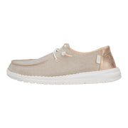 HeyDude Wendy Metallic Sparkle Slip-On Loafers for Women, Rose Gold, Size 11, Lightweight Casual Shoes, 41082