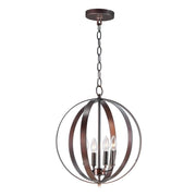 Maxim Lighting Provident 4-Light Chandelier, Oil Rubbed Bronze, Modern Pendant Ceiling Light, 240W, 19in H x 16in W, 10031OI