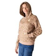 Carhartt Relaxed-Fit Midweight Logo Sleeve Graphic Hooded Sweatshirt for Ladies, Soft Sepia Vintage Camo, M