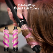 Nicebay Hot Air Brush 4-in-1 Hair Styling Tool with Detachable Oval and Curly Brushes, 1300W Ceramic Coating, Ionic Technology, 360 Degree Swivel Cord, Silver, DW8008