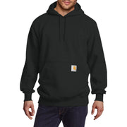 Carhartt Rain Defender Loose-Fit Heavyweight Hooded Long-Sleeve Sweatshirt for Men, Black, XL