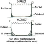 15-ft. Round Overlap Above Ground Pool Liner - Solid Blue - 20-Gauge