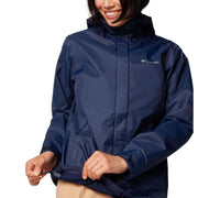 Columbia Women's Arcadia II Rain Jacket, Omni-Tech Waterproof, Lightweight, Packable, Collegiate Navy, Medium, 153411