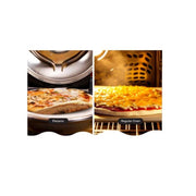 GRANITESTONE 1424 12 Inch Pizza Machine Improved Cool-touch Handle Pizza Oven Electric Countertop, Black