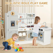 Wisairt Pretend Play Kitchen Set Gray