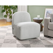 Small Space Swivel Chair, Dove, Stylish and Comfortable Design