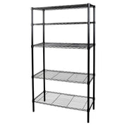 Rubbermaid 42835B 5-Tier Black Wire Shelving Unit 36