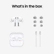 Samsung SM-R630NZWMXAR Galaxy Buds3 Pro Bluetooth Earbuds with Charging Case, White