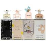 Marc Jacobs Ensemble Mini Daisy Fragrance Set, Floral Fruity Scents, Travel Size 4 Pcs, Eau de Parfum 5ml and Eau de Toilette 4ml