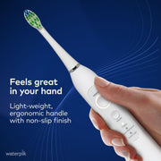 Waterpik Sensonic Sonic Electric Toothbrush, Rechargeable, 3 Modes, Contoured Bristle Pattern, Gray, STW-03W027