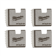 Milwaukee 2 in. NPT Alloy Portable Pipe Threading Dies, 4-Pack, 11-1/2 TPI, 48-36-1106