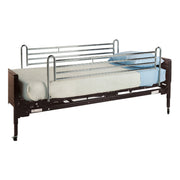 Graham Field Universal Telescoping Spring Loaded Full Side Bed Rail, Steel, Silver, Adjustable, Pair, GF6570A-1