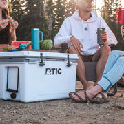 Rtic Outdoors 52 Quart Ultra-Light Hard Cooler, White & Grey, Holds 76 Cans, 30% Lighter Design