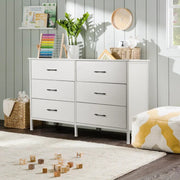 RichYa 47.3'' Drawer Dresser Chest of 6 Drawers - Material Non Toxic Eco