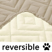 Smiry Waterproof Dog Couch Cover, Reversible Furniture Protector for Pets, Taupe Beige, 30x70 in