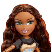 MGA Entertainment Bratz Stylin Sasha Fashion Doll with Customizable Graphic Tee, Brown Eyes, Long Wavy Hair, Accessories, Adult XL Shirt