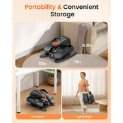 UPGO FB1124 Under Desk Ellipticals Electric, Elipse Leg Exerciser for Seniors Fully Assembled, Seated Pedal