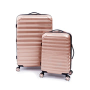 iFLY Hardside Fibertech Luggage, 2 Piece Set, Rose Gold