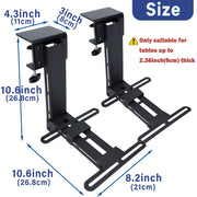 X.R Racing Shop Hotas Mount Desk Stand, 2pcs Flight Game Joystick Throttle Mount Compatible with Logitech X52/X52 Pro/X55/X56, Thrustmaster T16000M/TWCS/T Flight HOTAS, VKB TCA Series