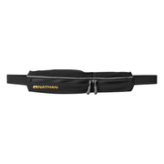 Nathan Mirage Sport Belt, Adjustable Elastic Fit, Two Expandable Zipper Pockets, Plastic Buckle Closure, Black